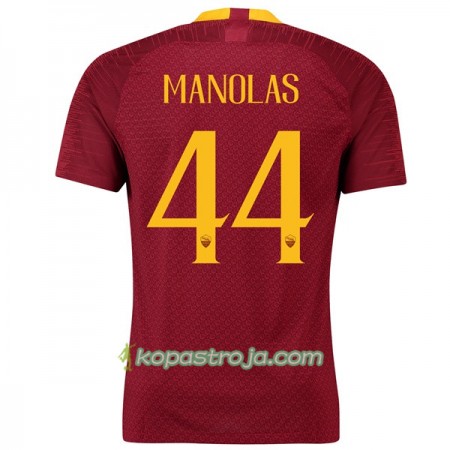 Billiga Fotbollströjor AS Roma Manolas 44 Hemma tröja 2018/19 Kortärmad